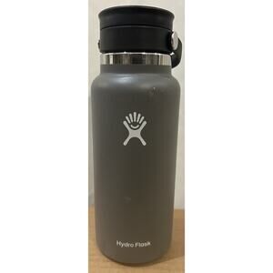 HydroFlask Gray 32 oz Wide Mouth Bottle